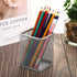 PATIKIL Silver Mesh Pen Holder, Pencil Basket Organizer for Desk Accessories and Makeup Brushes