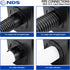 NDS 1244 Outlet Adapter for Catch Basin, Fits 3 in. & 4 in. Drain Pipes, Black