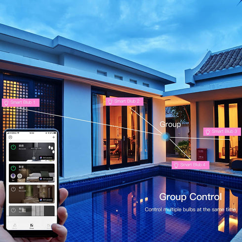 Bulbs 16 Bulb Bulbs 2 Pack Smart Light Work with Apple HomeKit, Million DIY Colours GRBCW WiFi LED Light Multicolor