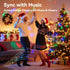 32.8ft Control,Dimmable IP67 Color Changing Fairy Lights with Remote, USB RGB+IC Light Twinkle Bluetooth APP Xmas Music