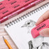 Pink Erasers 12 Pack - Latex Free Pencil Erasers for Kids, Rubber Art Erasers for Classroom Essentials