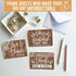 -54 Hadley Designs Wedding Thank You Cards with Envelopes Rustic Thank You Cards Wedding with Envelopes, ThankYou Notes
