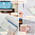 BAYTORY 1600 Sheets Transparent Sticky Notes with Lined, Clear Waterproof 3 x 3 inch Memo Pad, Self-Adhesive