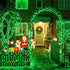 250 82ft 8 LED Green String Lights Indoor, St Patricks Day Lights Clear Wire Modes Plug in Waterproof Christmas Lights