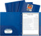 C-Line Two-Pocket Heavyweight Poly Portfolio - Blue, 1 Case of 25 Portfolios for Letter Size Papers, Includes Business