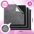 Tudomro 30 Pcs Magnetic Cleaning Cloth Dry Erasers for White Boards, Reusable Microfiber Cloth Eraser (Black, Gray)