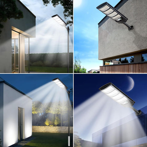 Lights,448LEDs 20000LM IP66 Viruhaka Solar Outdoor Street Lights with Hight Brightness, Waterproof Security Flood