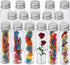 16 PCS Clear Plastic Test Tubes with Caps (50 ml) - 1.09×4.30 Inches for Candy, Beads, Powder Storage