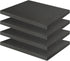 Storystore Polyurethane Foam Sheet, 4 Pcs Black Foam Inserts, Pick Apart Foam Pads for Cases, Packing, Toolbox, Camera