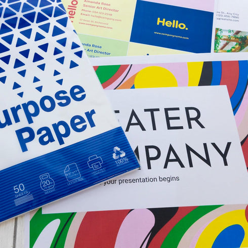BAZIC 50 SHEETS 8.5" x 11" White Multipurpose Paper, 20 LB (75 gsm) for Copy, Fax, Laser & General Printing