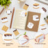 CJiangpo 30Pcs Marshmallow Sticky Notes, Cute Cartoon Notepad, 600 Sheets for Classroom Rewards Party Favors