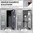 Cholemy 12 Pcs Locker Accessories Set, Magnetic Wallpaper, Carpet, Mirror, Organizer for School Supplies