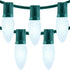 YULETIME Cool White C9 LED Christmas Lights, 25 Feet 25 Count 12"