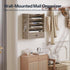 HOOBRO Wall File Organizer, Mail Organizer Wall Mounted, Wooden Literature Organizer with Drawer Storage