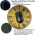 Round Mousepad, Antique Clock Face with Vintage Style Texture, Non-Slip Rubber Base Mouse Pad for Desktop Notebook