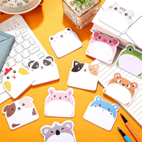 Yinder 24 Pads Cute Sticky Notes, Cartoon Sticky Kawaii Sticky Notes, Fun Notepads for Office Home Kids Students
