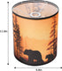 GUZEIR set 2, 9.8" 9.8" 11.8" Deer Linen Tall Drum Lampshade of Top x Bottom x High Lamp Shade, Lamp Shade Replacement