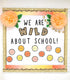 Schoolgirl Style Simply Safari We Are Wild About School Bulletin Board Set, Boho Neutral Classroom Decorations (99 pc)