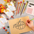Thanksgiving Gifts Fall Pencils with Cute Fall Themed Designs, Mini Maple Leaf Erasers, Bulk Holiday Card for Coworker