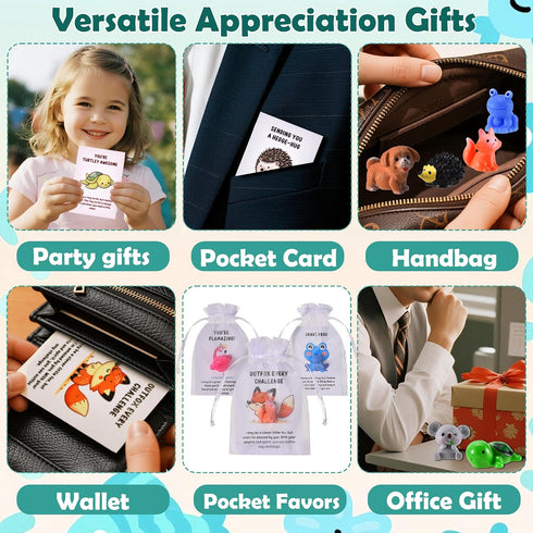 PAPPYN-A 200 Sets Employee Appreciation Gifts Bulk for Coworkers Team Staff Thank You Gifts Organza Bags Back to School