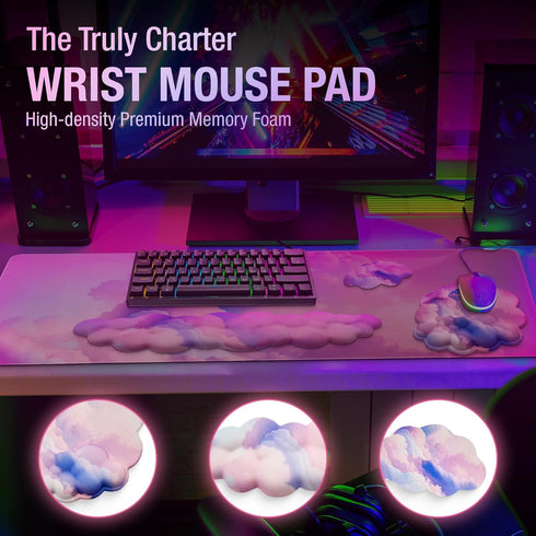 Premium Quality Cloud Wrist Rest Keyboard, Mouse Pad, Wrist Rest Pad, Wrist Rest for Computer Keyboard, Cloud Drink
