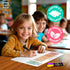 SCRIBBLEDO Place Value Chart Math Practice 9”x12” Small White Board Dry Erase Sheets for Homeschool Teacher Students