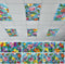 Wiooffen 6 Pcs Fluorescent Light Covers with 60 Magnets Decorative for Classroom