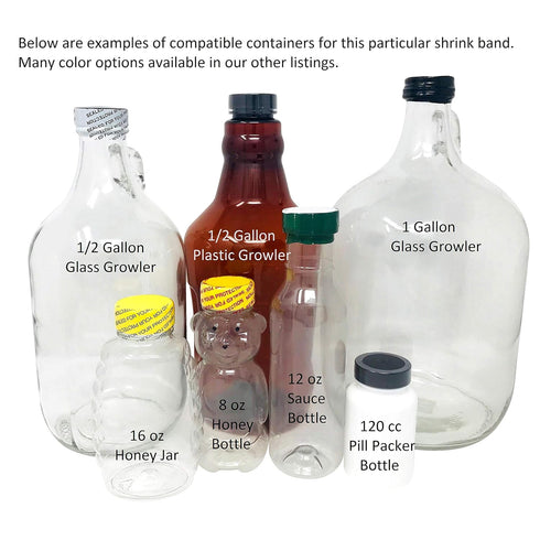 Shrink Band Assorted Sample Pack for Bottles and Containers (Medium)