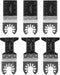 WEN MTB206 6-Piece Oscillating Multi-Tool Blade Set, Bi-Metal Wood and Metal Cutting