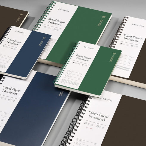 EMSHOI A4 Spiral Notebook, 11.2" X 8.27", College Ruled Lined Journal, 300 Pages/150 Sheets, Easy Tear Perforated