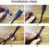 Viaky 30 Adjustable Cable Clips, Pcs Brown Adhesive Holder Ideal Cord Winder Management for Organizing Wires-Car Home