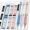 Four Candies 3PCS Clear Mechanical Pencils Set, 0.7mm Pastel Pencils with 360PCS HB Lead Refills