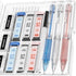 Four Candies 3PCS Clear Mechanical Pencils Set, 0.7mm Pastel Pencils with 360PCS HB Lead Refills