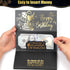 HOMANGA Birthday Money Envelope for Cash Gifts, Surprise Cash Holder for Men, Women, Kids, Birthday Gift Card (Black