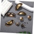 24 Luxshiny Pcs Vintage Bronze Mushroom Shape Cabinet Door Knobs with Screws Antique Dresser Drawer Pulls for Wardrobe