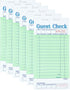 Officeva Budgenix 6 Pack Guest Checks Server Note Pads, 300 Orders, Green Guest