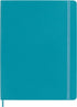 Moleskine Classic Notebook, Soft Cover, XL (7.5" x 9.5") Ruled/Lined, Reef Blue, 192 Pages