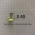 Mini Binder Clips, 5/8" / 0.6 inches / 15 mm, 40 PCS, a Little Bit Scratch Paper Clips (Yellow)