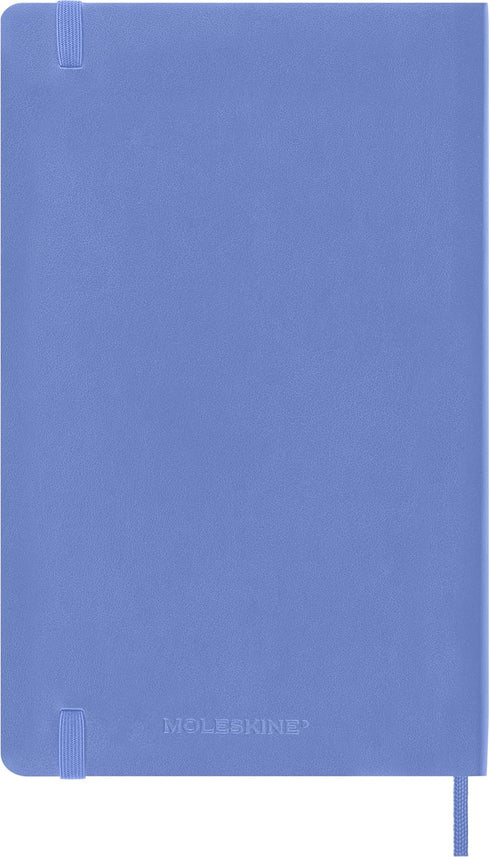 Moleskine Classic Notebook, Soft Cover, Large (5" x 8.25"), Ruled/Lined, Hydrangea Blue, 192 Pages