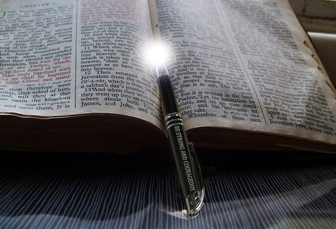 Personalized Engraved Pens, Catholic Faith Bible Verse Gifts for Men Women, Pastor Appreciation