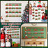 60pcs Set Christmas Theme Cutouts Xmas Trains Bulletin Board Decoration Christmas Train Paper Cut-Outs Classroom Decor