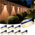 VOLISUN Fence Lights Solar Powered 8 Pack, Dusk to Dawn Solar Fence