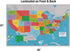 Laminated United States Scholar Map Poster, Educational Version, 36” x 24”, Easy-to-Read Large Labels