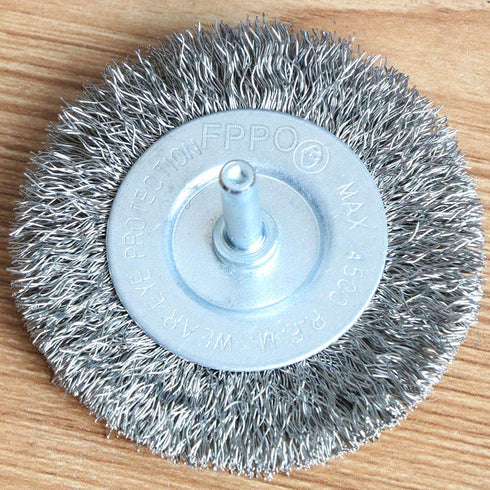 4PCS 3 Inch Stainless Steel Wire Wheel Brushes Kit for Drill with 1/4-Inch Shank, Wire Wheels for Grinders