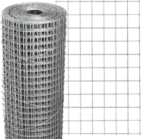Hardware Cloth 12'' x 20' 1/2 in Galvanized Wire Mesh Roll (19