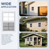AIRGBW 12"*18", 1 Pack) Windows for Chicken Coop with Screens, Aluminum Exterial Window Replacement for Playhouse