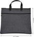Enyuwlcm Black Waterproof Zipper Document Bag with Handle, Office Organizer Briefcase for Meetings