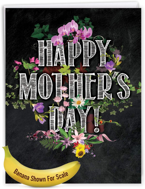 The Best Card Company Large Mother's Day Greeting Card (8.5 x 11 Inch) - Love, Appreciation for Mom