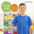 Really Good Stuff - Four-Equal-Compartment Caddies, Set of 6, Assorted Colors, Stackable Design