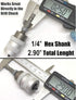 Adjustable Clutch ELECTRIC DRILL to SCREWGUN CONVERTER, Manganese S2 Phillips 2 Bit, 1/4 Shank, Fits Corded Cordless